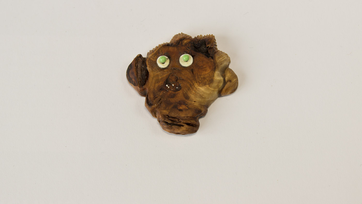 Anhänger, Gesicht3 Zirbenholz