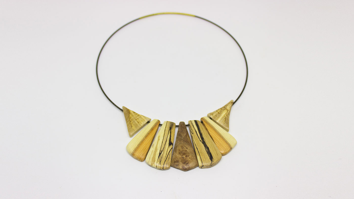 106 Halskette Pendel, Buche Eibe Maserbirke Tuja