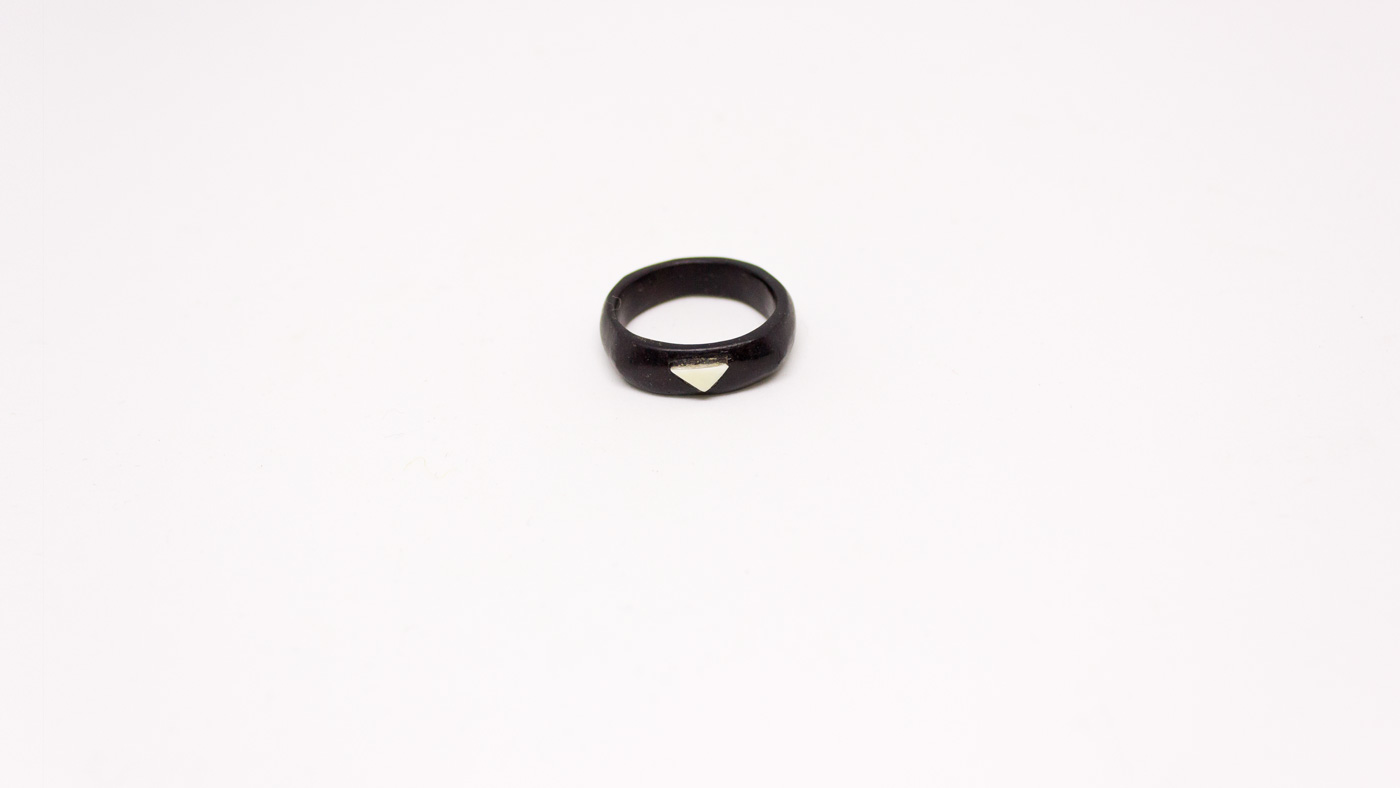 135 Ring, Mooreiche und Horn